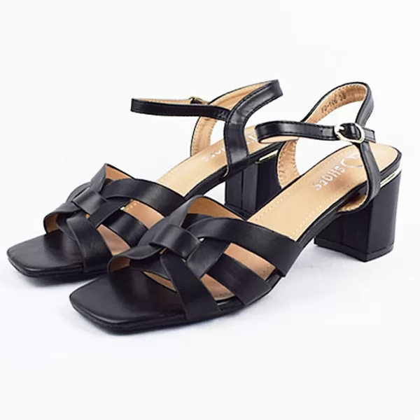 Sandale pour femme FD106 Noir .......... sandale médicale femme confortable Maroc